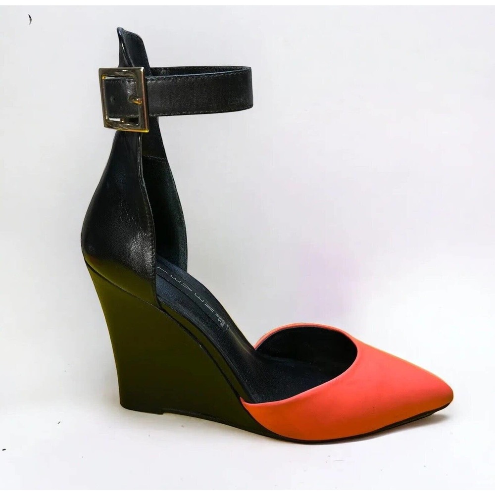 Steve Madden SERISSA Wedge Heel Sandals Shoe Size‎ 5.5 M Ankle Strap Color Block